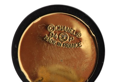 Lot 468 - Chanel Clip On CC Logo Earrings