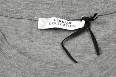 Lot 1341 - Versace Collection Grey Medusa Logo T-Shirt - Size M