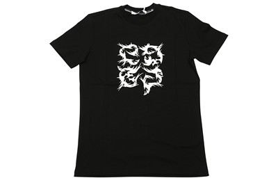 Lot 566 - Givenchy Black Tribal Print T-Shirt - Size M