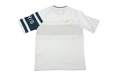 Lot 1329 - Givenchy White Logo Band T-Shirt - Size M