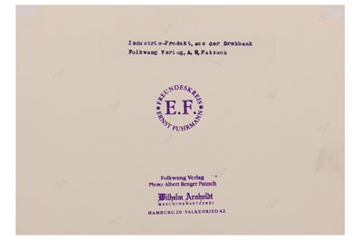Lot 814 - Albert Renger-Patzsch (1897–1966)