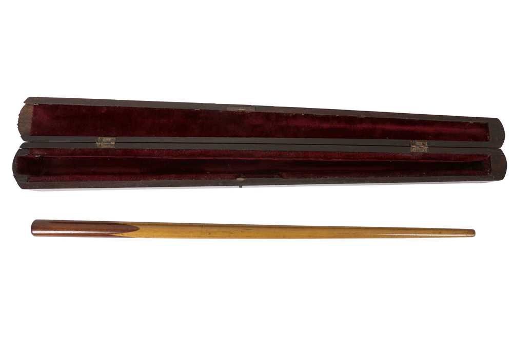 Lot 118 - A LATE 19TH CENTURY CONDUCTORS BATON IN FITTED CASE