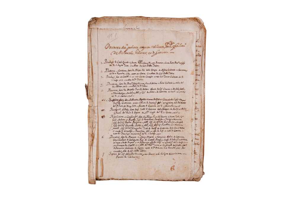 Lot 316 - 17th-century Italian documents.