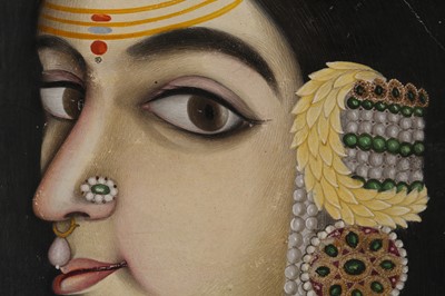 Lot 368 - A PORTRAIT OF A JAIPUR PRINCESS