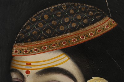 Lot 368 - A PORTRAIT OF A JAIPUR PRINCESS