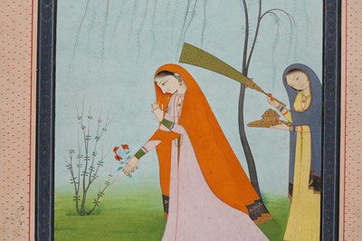 Lot 372 - A PADMINI NAYIKA WITH A BOUQUET OF FLOWERS