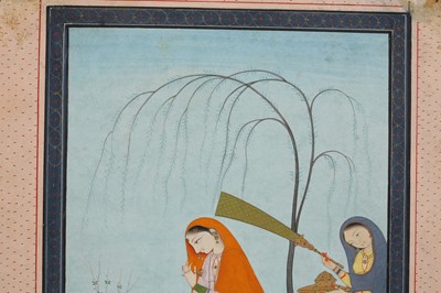Lot 372 - A PADMINI NAYIKA WITH A BOUQUET OF FLOWERS
