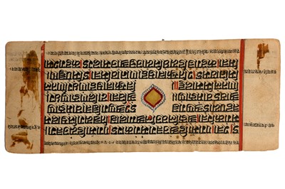 Lot 380 - SEVEN ILLUSTRATED LOOSE FOLIOS FROM A JAIN MANUSCRIPT