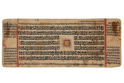 Lot 380 - SEVEN ILLUSTRATED LOOSE FOLIOS FROM A JAIN MANUSCRIPT
