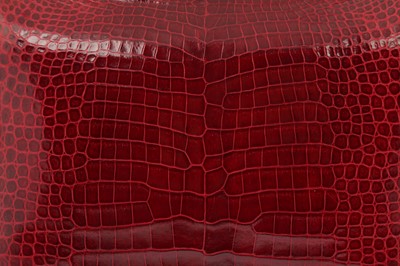 Lot 3 - Cartier Cardinal Red Crocodile Bag
