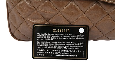 Lot 180 - Chanel Brown Large Single Flap Bag