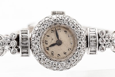 Lot 162 - A diamond cocktail watch, circa...