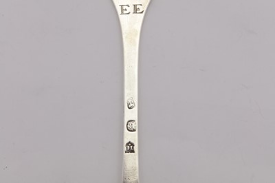 Lot 318 - A William & Mary sterling silver trefid spoon, London 1689 by James Lapley