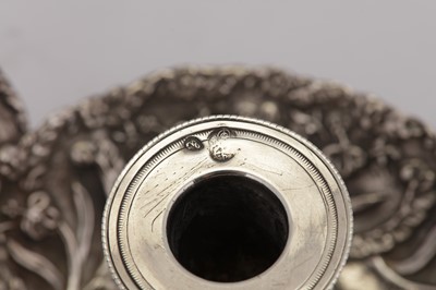 Lot 231 - A late 19th century Ottoman Turkish 900 standard silver chamberstick, with Tughra of Sultan Abdul Hamid II (1876-1909)