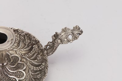 Lot 231 - A late 19th century Ottoman Turkish 900 standard silver chamberstick, with Tughra of Sultan Abdul Hamid II (1876-1909)