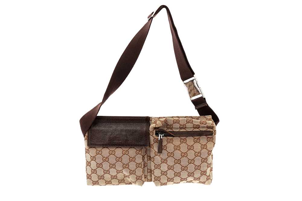 Gucci belt hot sale bag beige