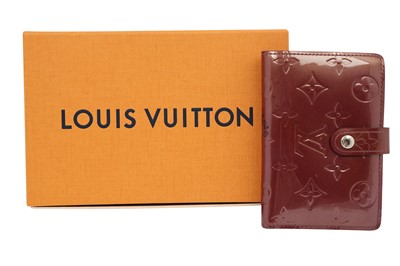 Lot 56 - Louis Vuitton Rouge Fauviste Monogram Vernis French Purse