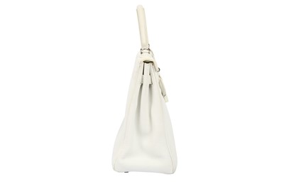 Lot 482 - Hermes White Togo Kelly Retourne 35
