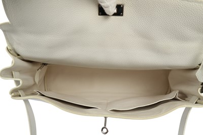 Lot 482 - Hermes White Togo Kelly Retourne 35