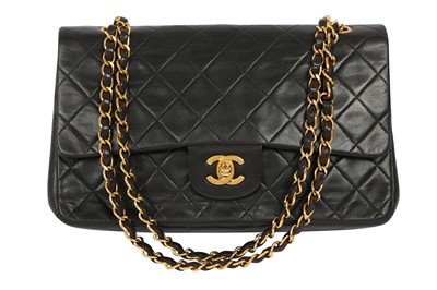 Lot 1264 - Chanel Black Medium Double Flap Bag