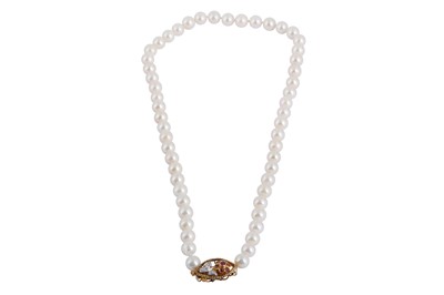 Lot 189 - A single-strand cultured pearl necklace
