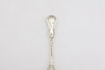 Lot 289 - A set of six Victorian sterling silver table forks, London 1847 by George Adams of Chawner and Co