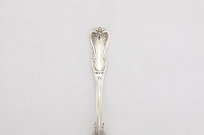 Lot 289 - A set of six Victorian sterling silver table forks, London 1847 by George Adams of Chawner and Co