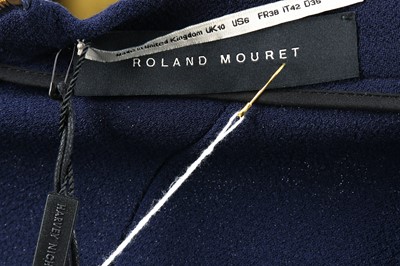 Lot 97 - Roland Mouret Royal Blue Wool Skirt - Size 10
