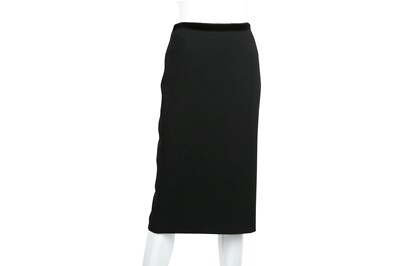 Lot 521 - Louis Vuitton Black Wool Skirt - Size 38