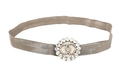 Lot 1320 - Chanel Crystal CC Embellished Mesh Belt