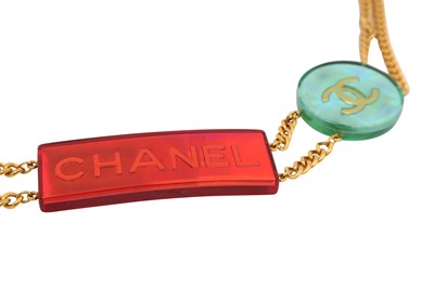 Lot 12 - Chanel Multi-Color Logo Chain Belt