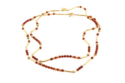 Lot 289 - Christian Dior Amber Strand Necklaces