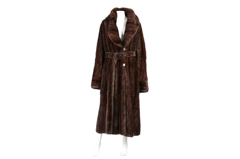 Lot 200 - Fendi Brown FF Monogram Mink Coat