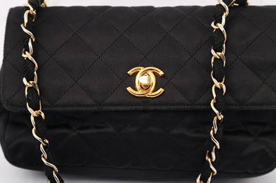 Lot 384 - Chanel Black Mini Evening Flap Bag