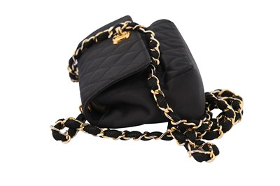 Lot 384 - Chanel Black Mini Evening Flap Bag