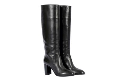 Lot 559 - Sergio Rossi Black Long Boots - Size 38