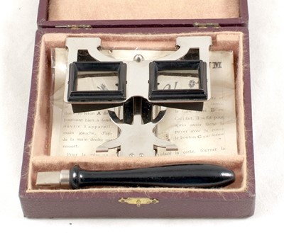 Lot 153 - An Uncommon Hand-Held, Folding Omnium Stereoscope