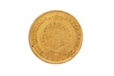 Lot 79 - Half guinea, 1806 George III seventh laureate bust, R; crowned quartered shield within garter above date.