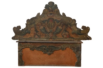 Lot 148 - AN 18TH CENTURY AND LATER ITALIAN PAINTED DRESSER