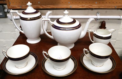 Lot 91 - A Coalport bone china tea service for six in...