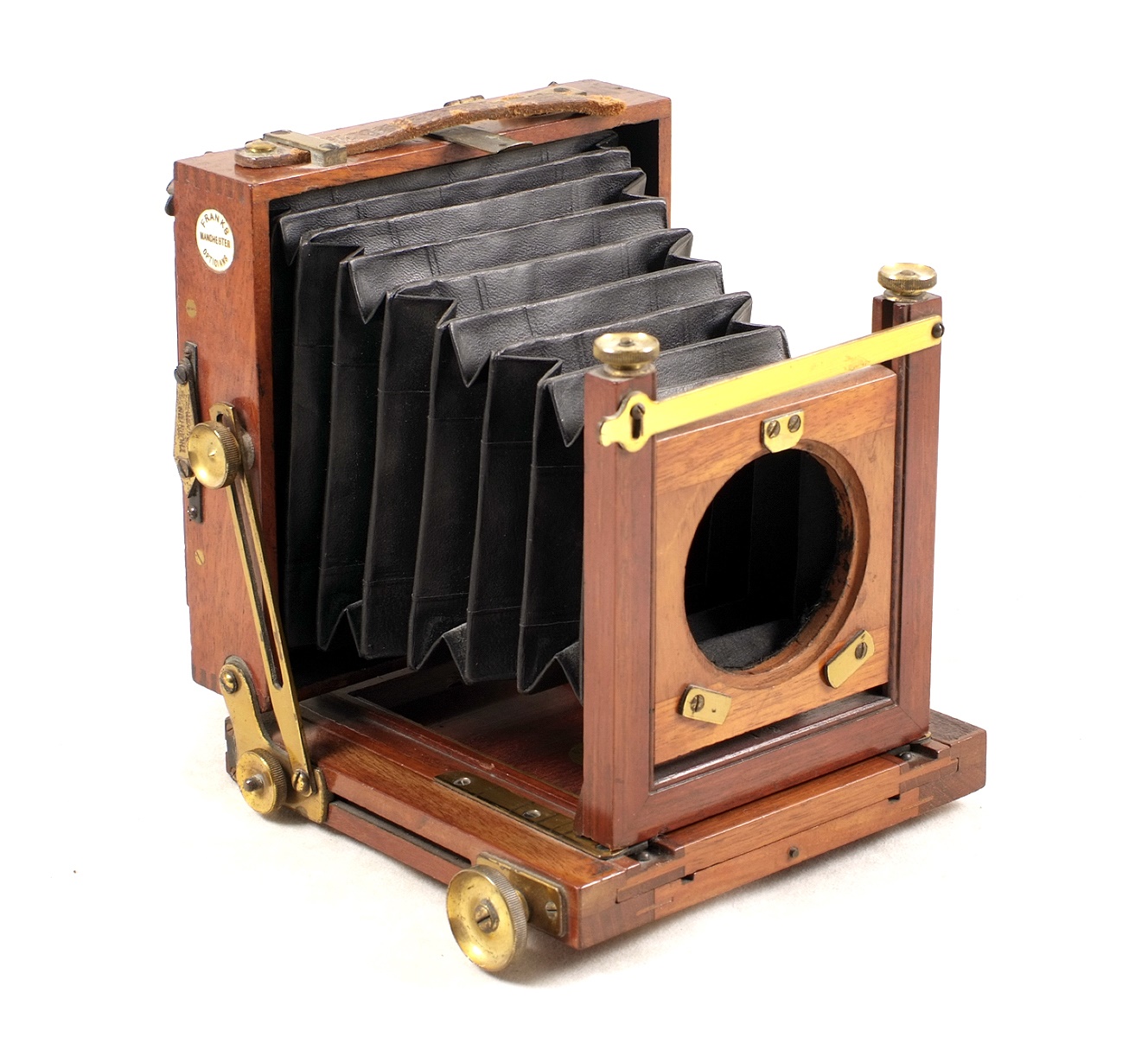 Lot 720 - A Quarter Plate Folding Field Camera by