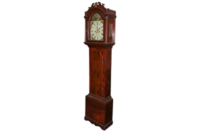 Lot 389 - An early 19th century English mahogany longcase clock by William Merill