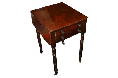 Lot 656 - A George IV mahogany Pembroke type work table