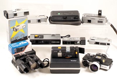Lot 499 - Group of Sub-Miniature, 16mm & 110 Format Cameras