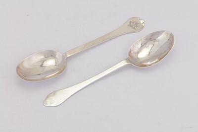 Lot 316 - A Queen Anne Britannia standard tablespoon, London circa 1705 by Lawrence Coles (reg. April 1697)