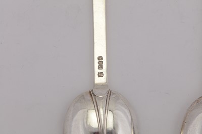 Lot 316 - A Queen Anne Britannia standard tablespoon, London circa 1705 by Lawrence Coles (reg. April 1697)