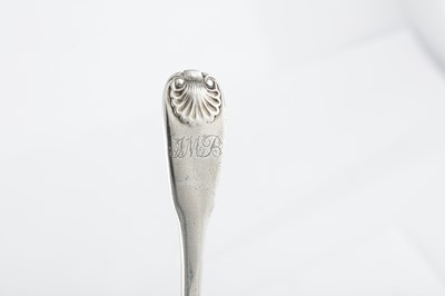 Lot 86 - A George III sterling silver tablespoon, London 1803 by William Eaton and William Fearn