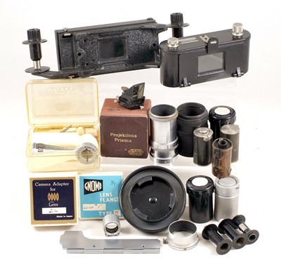 Lot 608 - Group of Mixed Leica Accessories, inc Leitz 5cm Viewfinder
