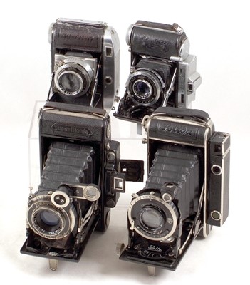 Lot 638 - A Zeiss Ikon Super Ikonta & Three Other Coupled Rangefinder Cameras.