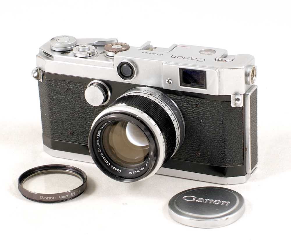 Lot 80 - Canon Model L1 Rangefinder Camera & 50mm f1.8 Lens
